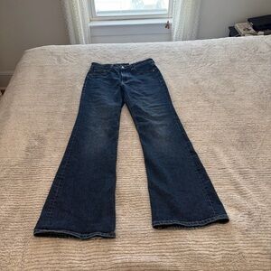Women’s Stretch Blue Jeans Flare Leg